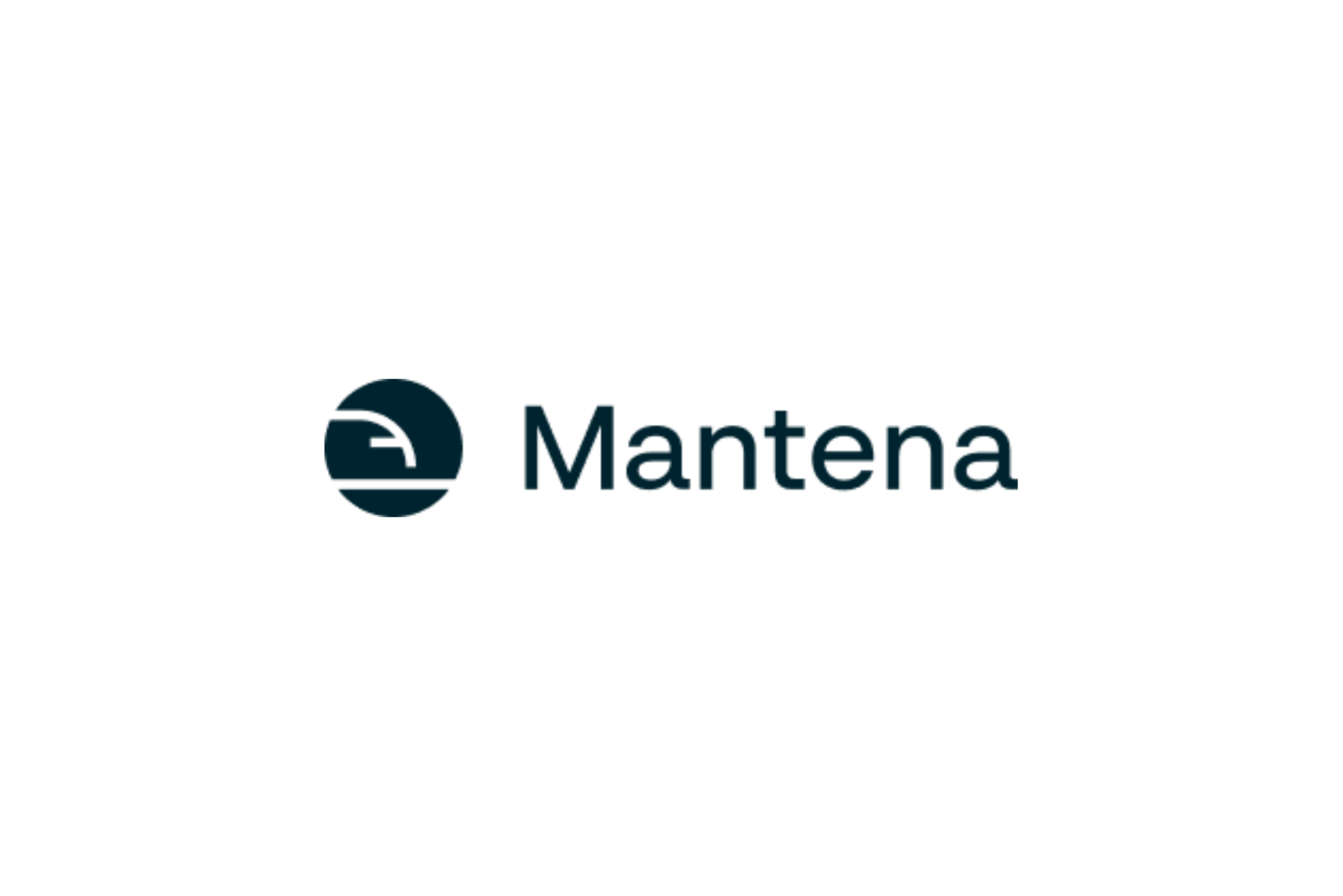 Hvit bakgrunn Mantena logo